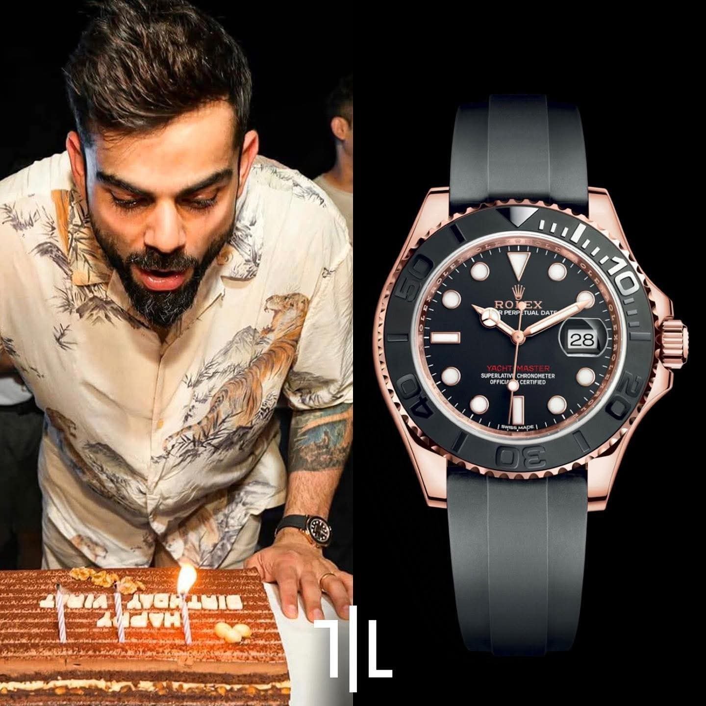 ROLEX YACHMASTER ROSEGOLD  VIRAT KOHLI