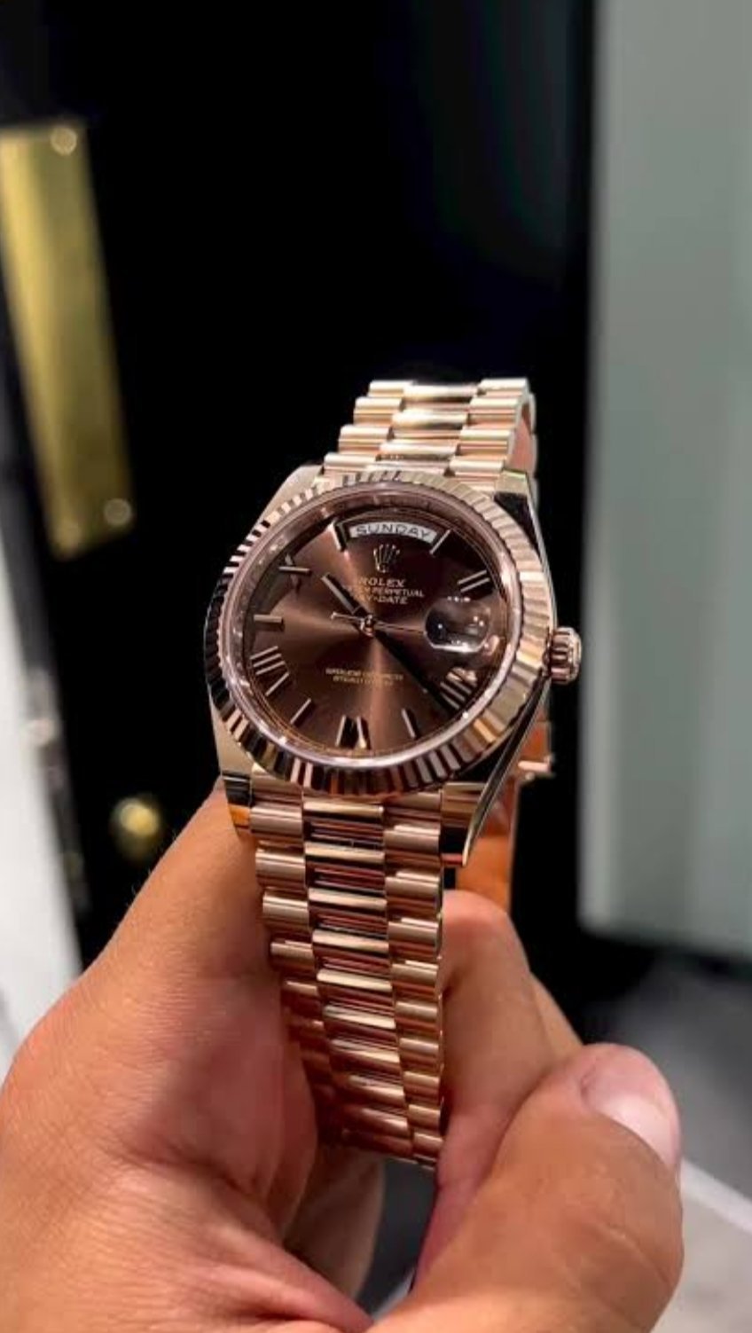 ROLEX DAYDATE CHOCOLATE DAIL