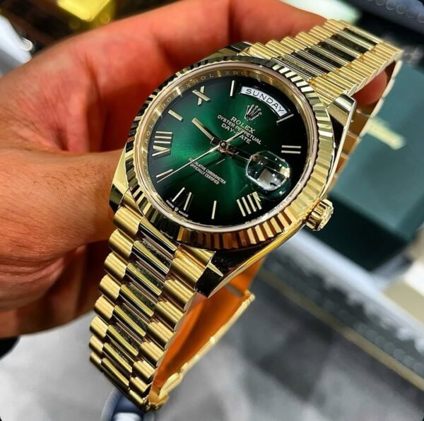 ROLEX DAYDATE GOLD GREEN