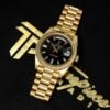 Rolex Datejust Gold Black Metal Watch