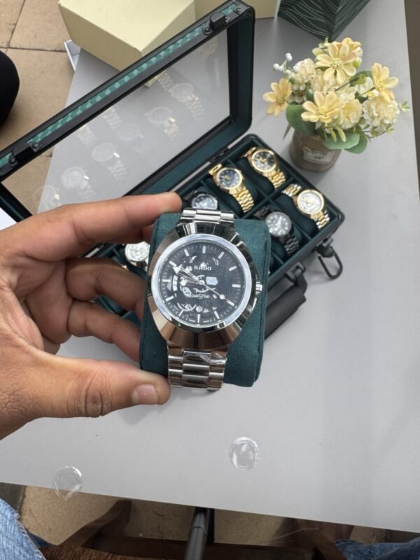 Rado silver black Diastar