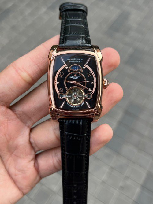 Patek Philippe Barrel Automatic Rose Gold & Black