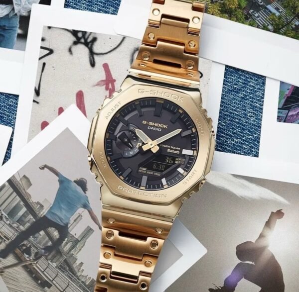 Casio G Shock Gold Black Dail  Gmb2100