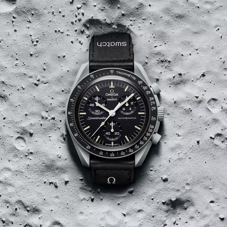 Swatch X Omega Bioceramic Moonswatch Mission To The Moon Black With Kit