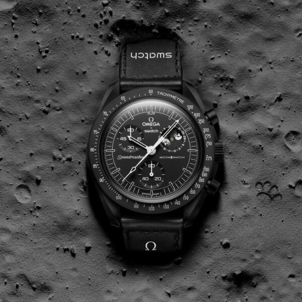 Swatch X Omega Bioceramic Moonswatch Mission To Moon Black With Kit