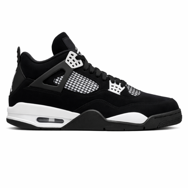 Nike Air Jordan Retro 4 Black White TOP BATCH UA