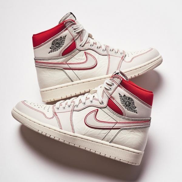 NIK.E AIR JORDAN 1 RETRO HIGH PHANTOM GYM RED TOP BATCH UA