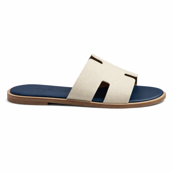 Hermes Mules Cream Blue FIX 211 TOP BATCH UA