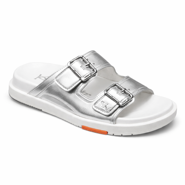 Louis vuittton lv mule trainer calf leather fixed TOP BATCH UA