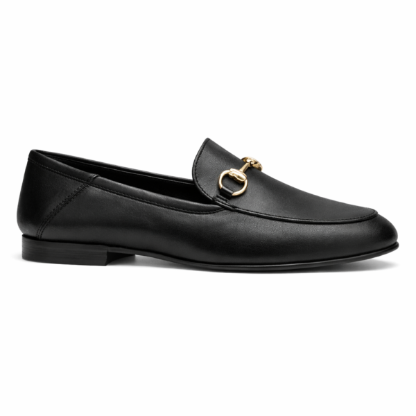 WMNS GUCCCI horsebit Leather Black Loafer TOP BATCH UA