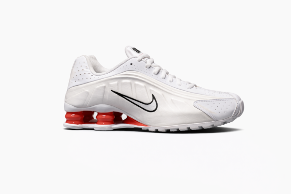 NIKE AIRMAX SHOX R4 WHITE PHANTOM PICANTE RED TOP BATCH UA