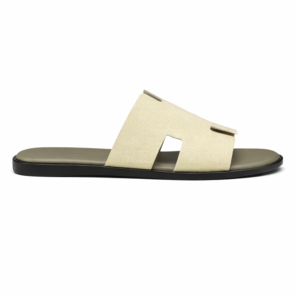 Hermes Mules White Green UA QUALITY FIX 206 TOP BATCH UA