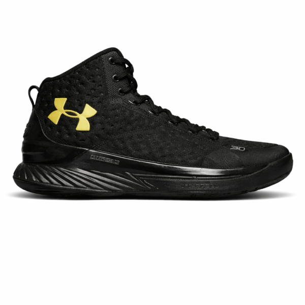 UNDERR ARMOUR UA CURRY 1 GOLD BANNER BLACKOUT TOP BATCH UA